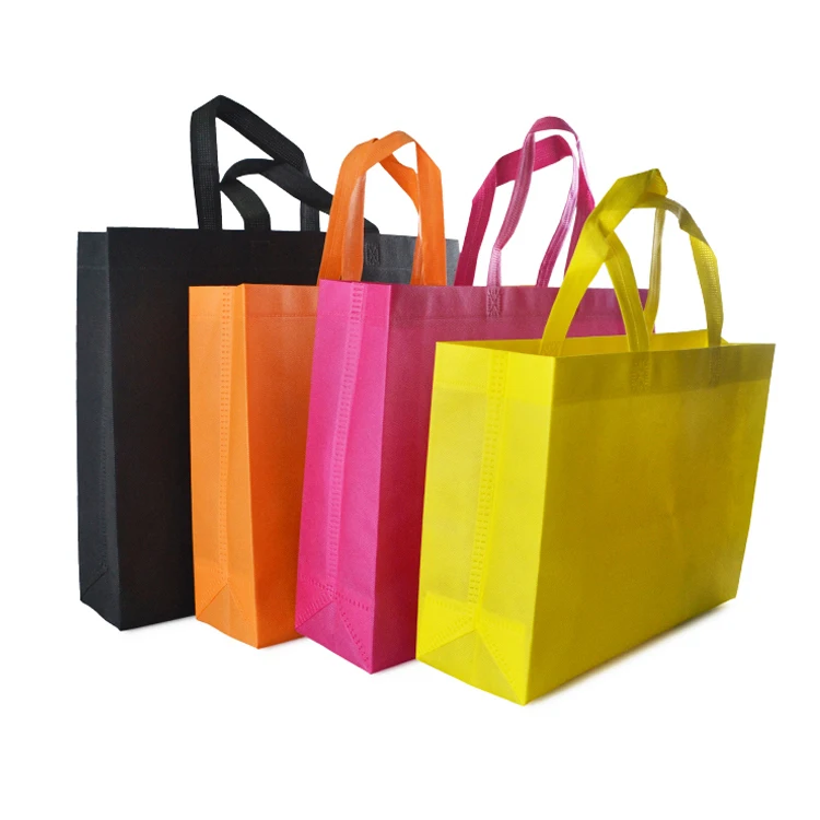 

Non-pollution Biodegradable Material Eco-friendly Custom Logo PP Non Woven Fabric Carry Shopping Bag, Customized color