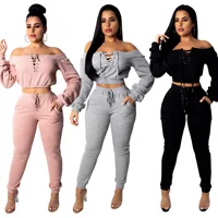 

Long Sleeve Sweater Pants Outfits Two Piece Set Women Clothing