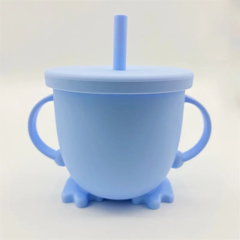 

Hot Sale Colorful Silicone Cup for Small Baby Sippy Water Drinking Cups Food Storage Cup, 8 colors for optional(y1-y8)