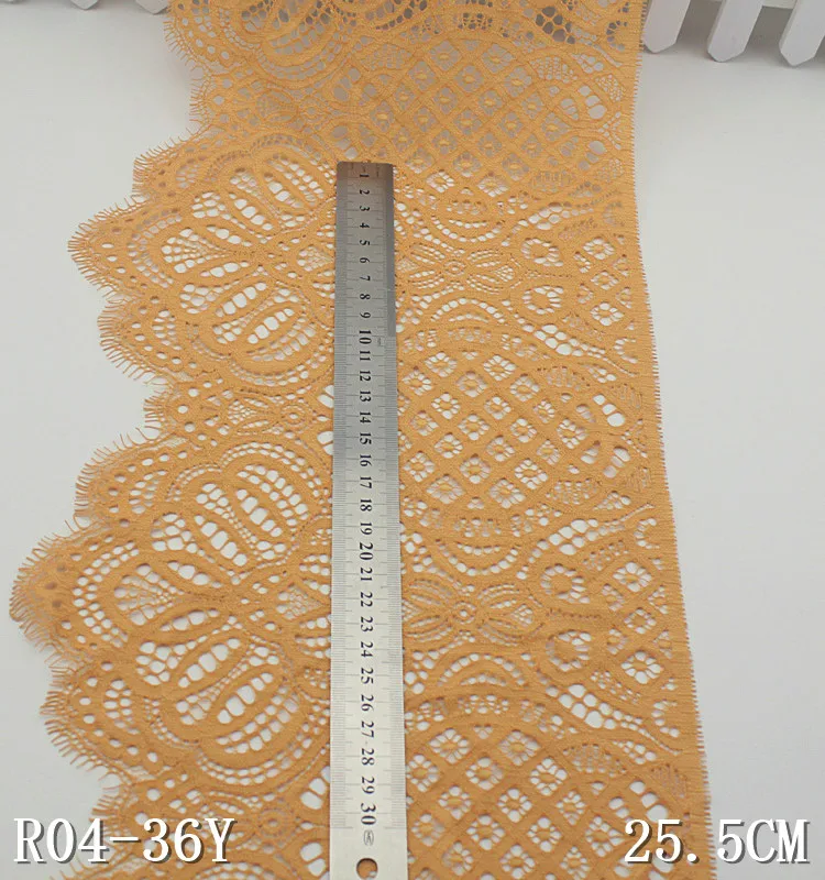 

Scallop victorian french lingerie chantilly lace, Creamy-orange