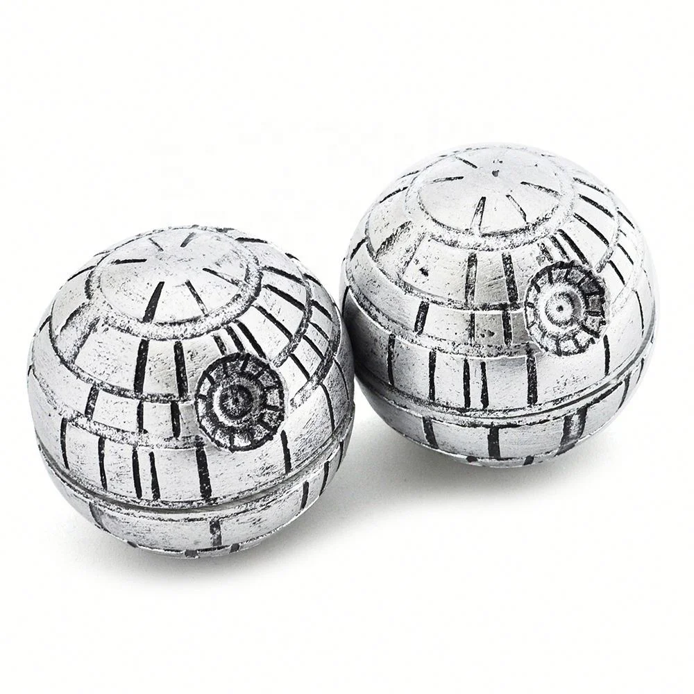 

Wholesale Creative Resin Sphere Dry Herb Grinder Diameter 53MM*55MM*52MM Zinc Alloy Tobacco Grinder jhcentury, Picture