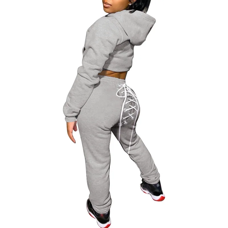 

2pc Set Women Sweatpants and Hoodie Set Fall Winter Clothes Women Outfits Casual Tracksuits Sweatsuit Sets