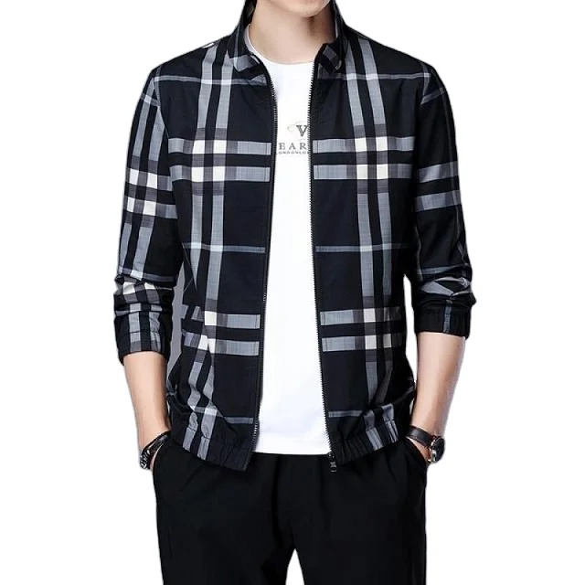 

Men's Casual Jacket Outdoor Sportswear Windbreaker Jacket Men's Bomber Stand Collar Business Jacket Wholesale