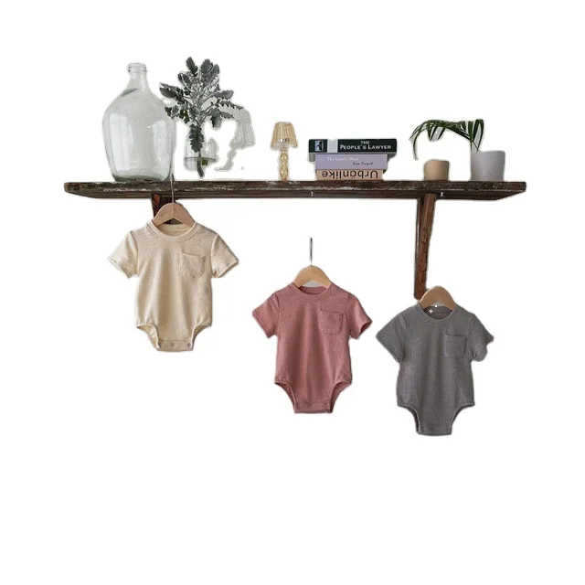 

wholesale soft bamboo mixed colour plain romper baby 100% cotton clothes