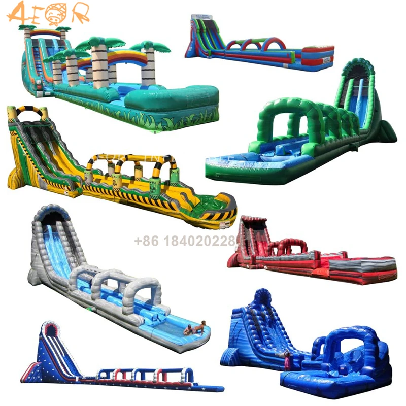 

PVC water slide with pool commercial used large adult inflatable water slide for sale, As photo or opted