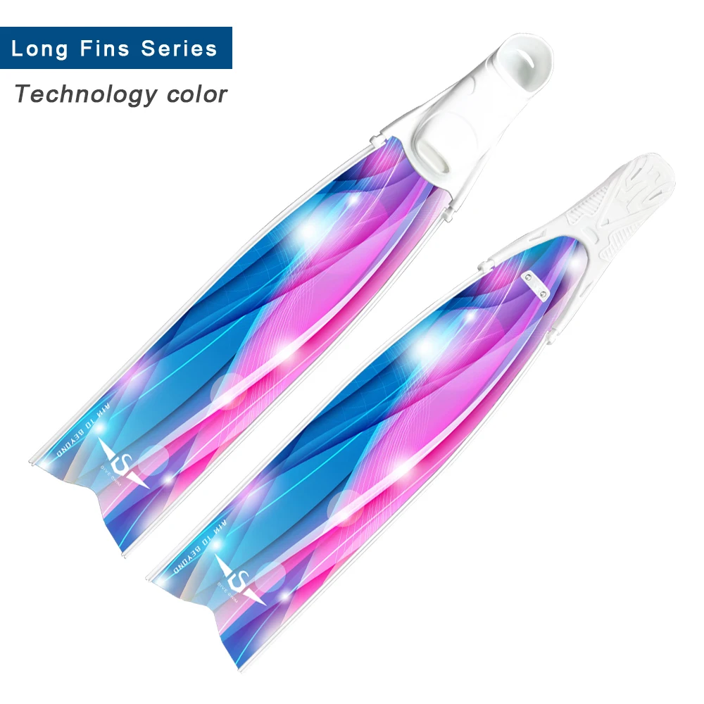 

Good Quality Factory Directly Carbon Fiber TPR PP soft rubber Freediving Flippers Free Diving Fins, Customized