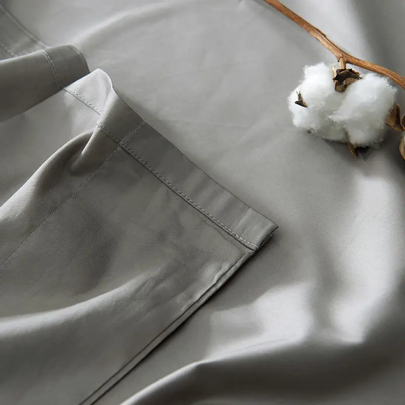 
high quality 300TC 60s solid color cotton percale home sateen bed sheet fabric rolls 