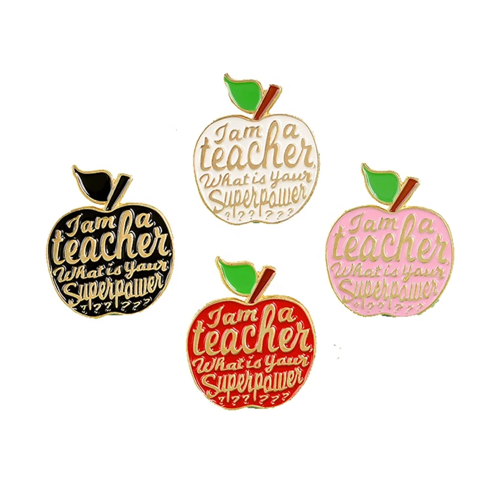 

Fashion Jewelry Custom Cheap School Teacher Gift Accessories Enamel Brooch Pin, Various, as your choice