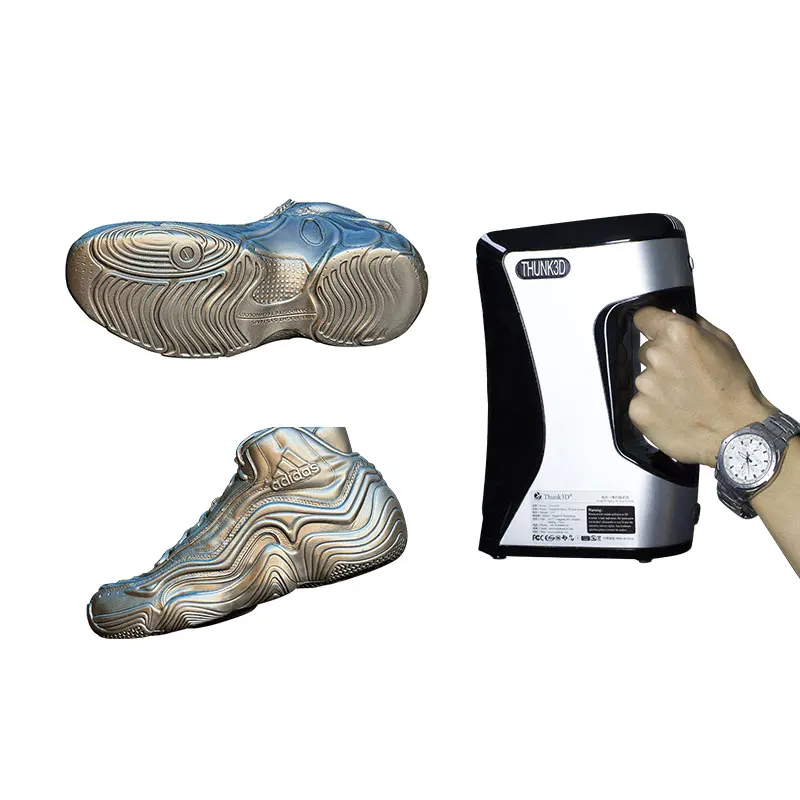 

3D high speed foot scanner in wood routers for shoe last