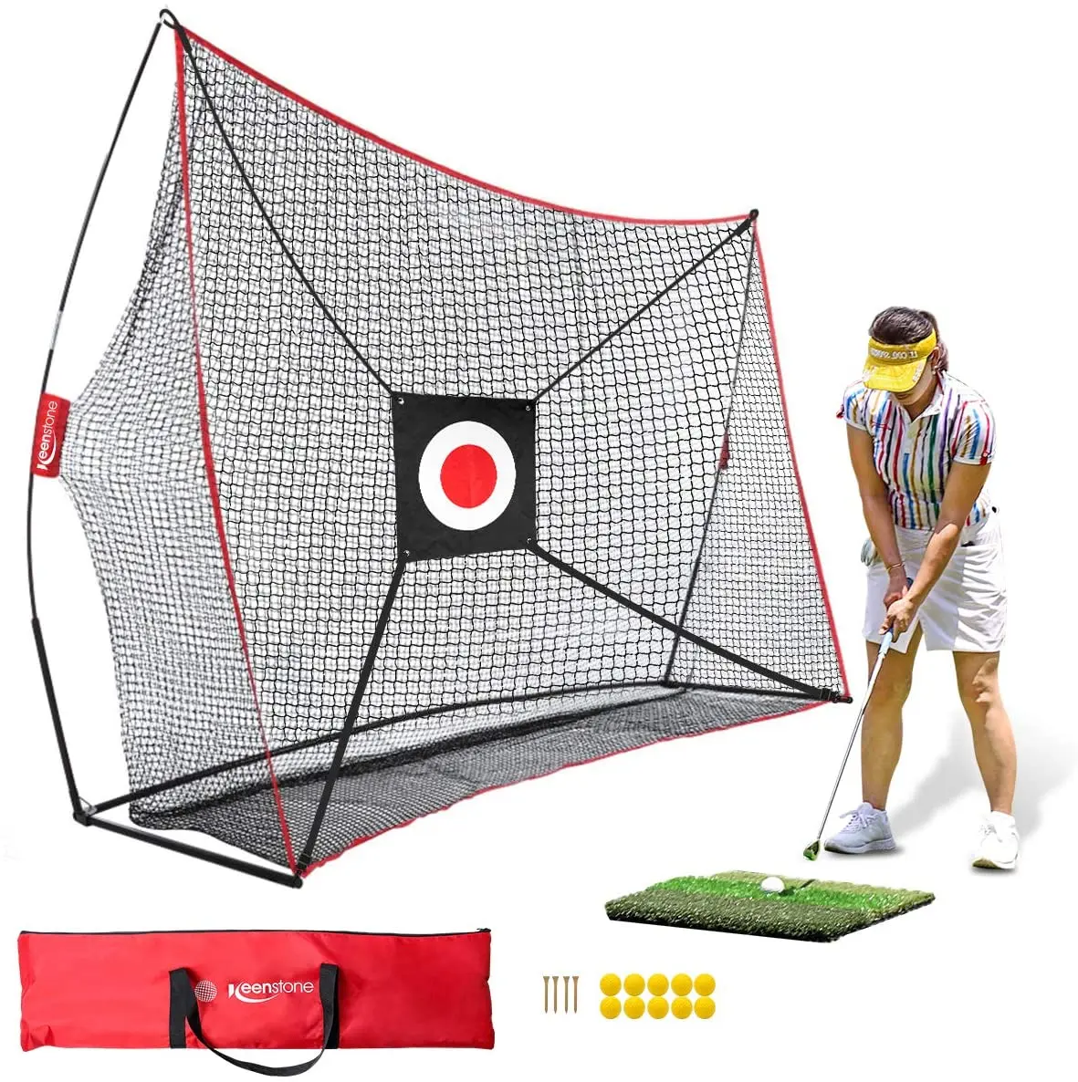 golf net and mat