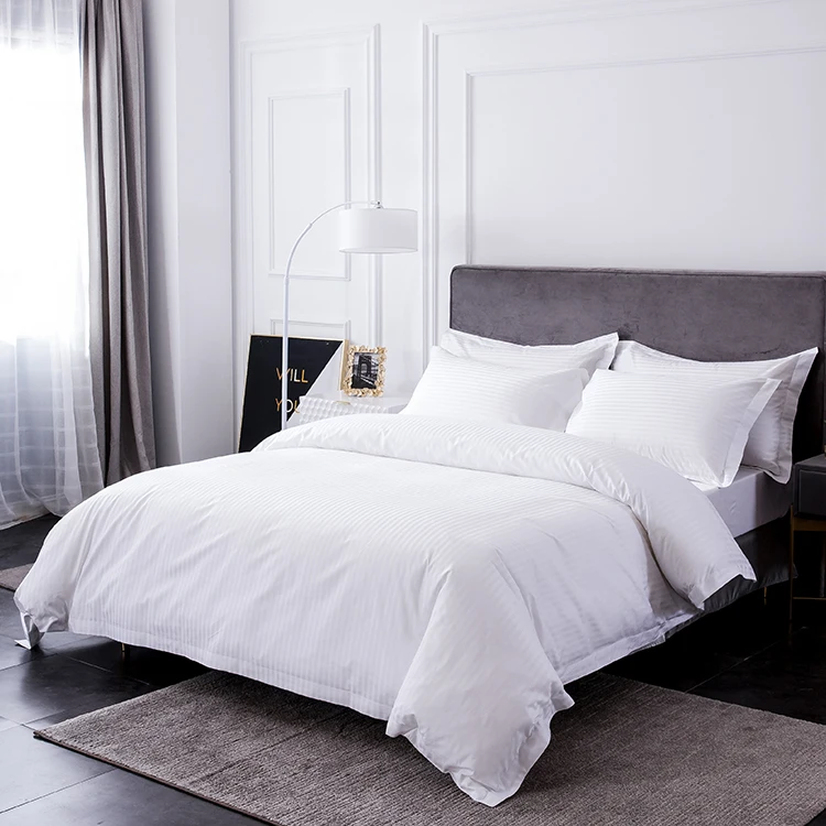 
Easton Hotel supplies customizable high quality 100% cotton hotel bedding sets comforter bedsheets bedding set 