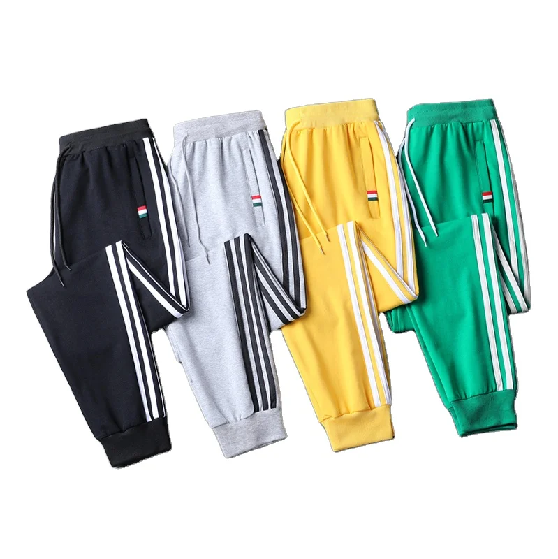 

mens cotton jogger sweat pants drawstring high quality