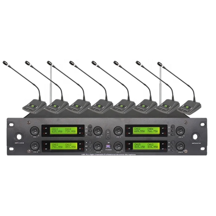 

Factory Wholesale Uhf Purchase Wireless Microphone 8 Channel