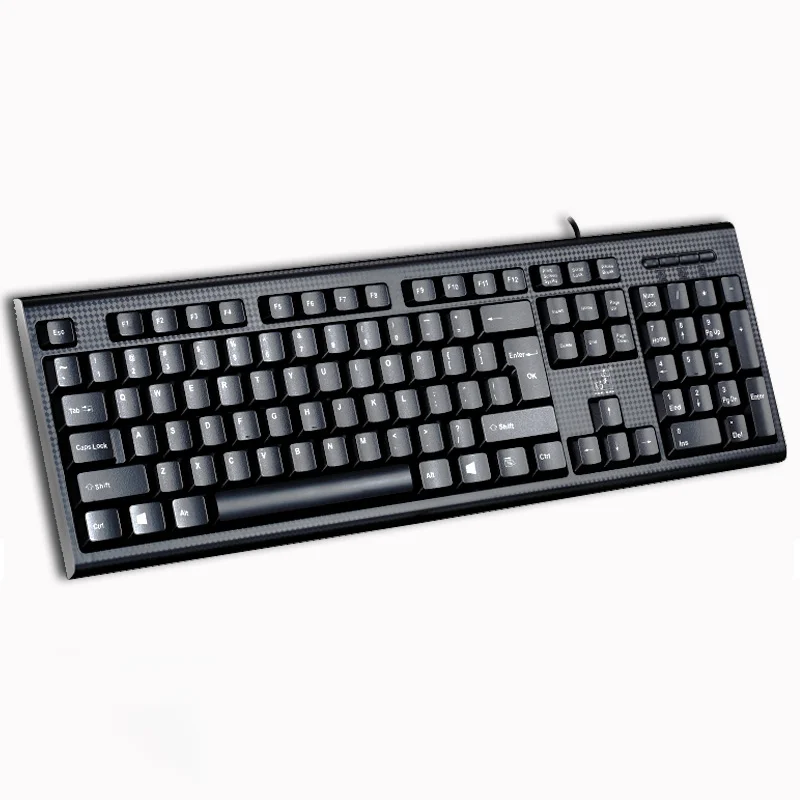 

AIWO High Quality Computer 60% Keybord Keyboard Office Typing Us Wired Without Backlit Keyboards For Laptop Desktop, Black