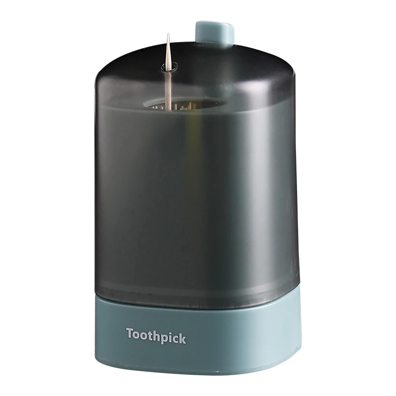 

AU CAT JM6098 Transparent Lid Automatically Box Toothpick Holder Creative Press Auto