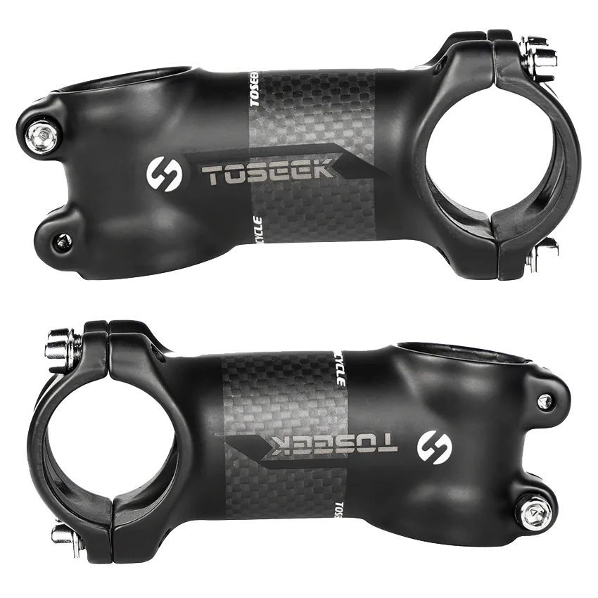 

TOSEEK MTB Bicycle Stem Ultralight Aluminum Alloy+ Carbon Bike Handlebars Stem 6/17 Degree City Bikes Handle bars Stem