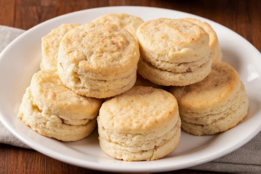 Comparison image showing properly risen cinnamon biscuits versus flat, dense failed attempts