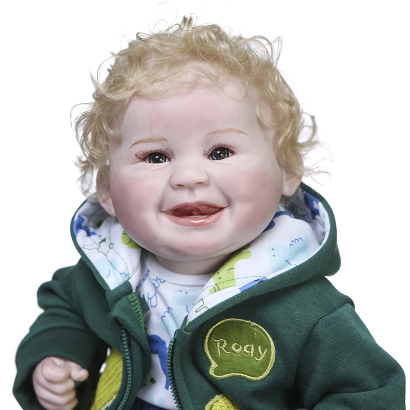 Npk 55cm Newborn Boy Doll Bebe Doll Reborn Baby Blond Hair Handmade High Quality Detailed Hand Painting Rooted Hair Buy Vinyl Doll Reborn Baby Doll Silicone Doll Product On Alibaba Com