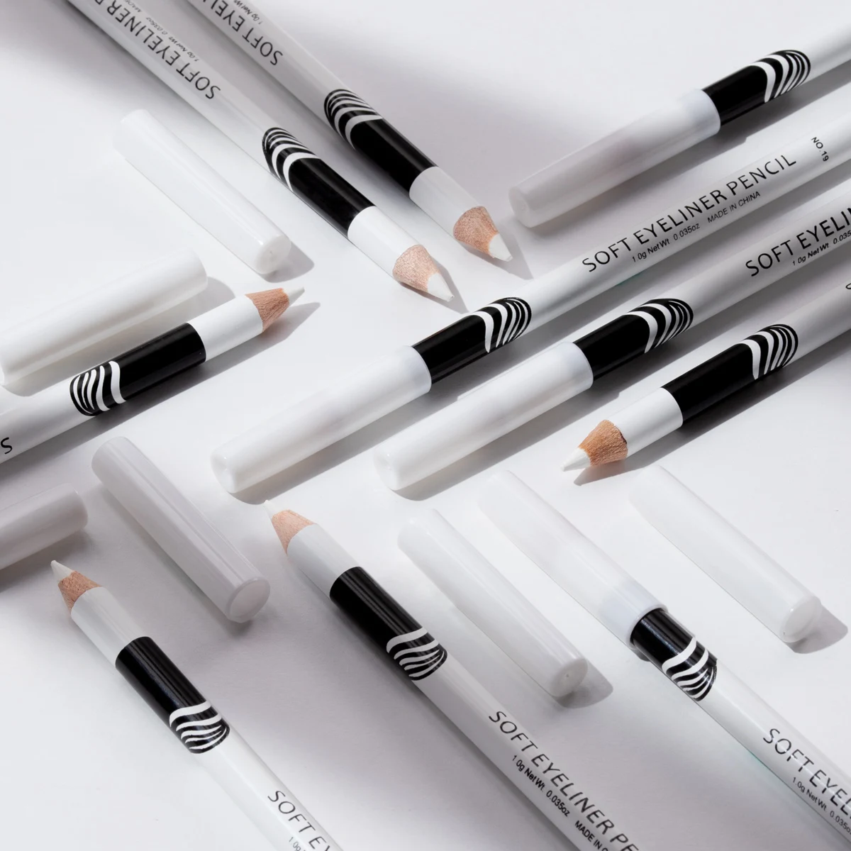 

Soft White Eyeliner Pencils Private label wood eyeliner