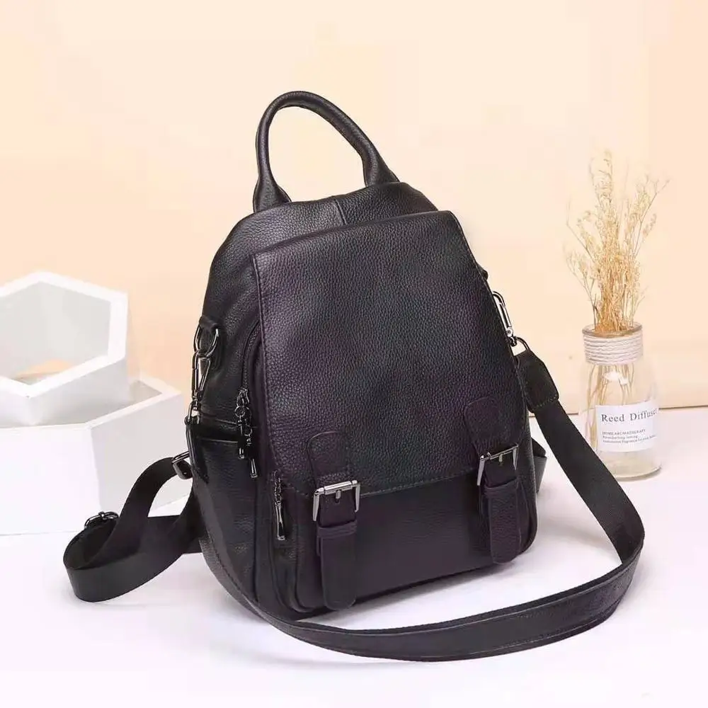 

Cappuccino Newest Style Wholesale Fashion Backpack Genuine Leather Bag in Stock Buy Backpack Girl Women, More colors are available