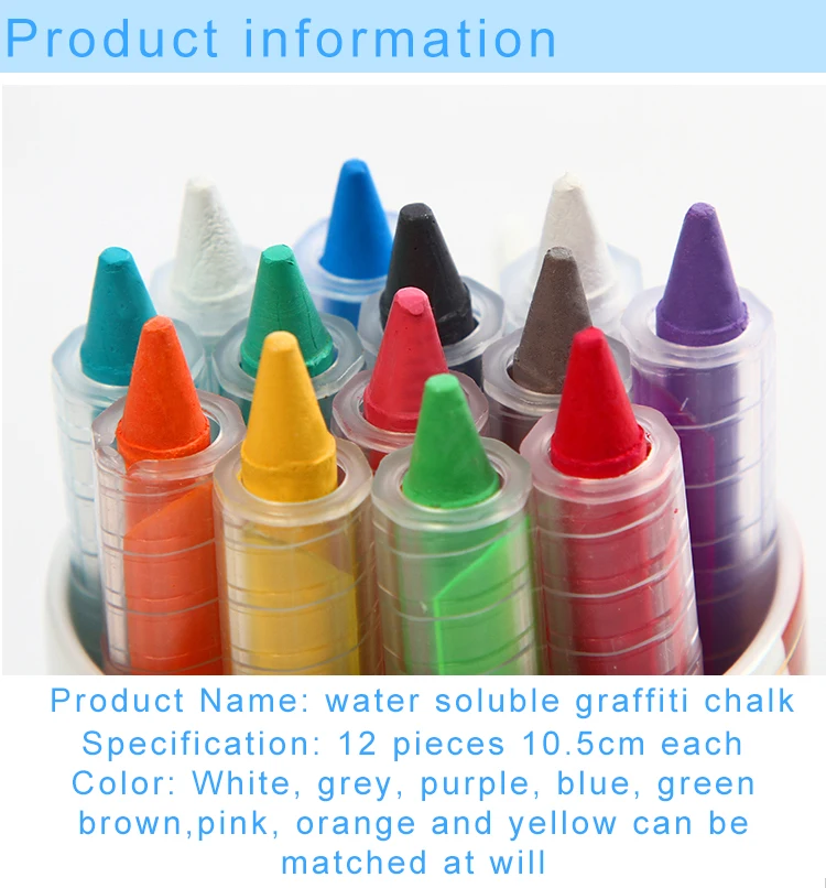 Watersoluble Graffiti Chalk Chalkboard Greenboard Chalk For Children's