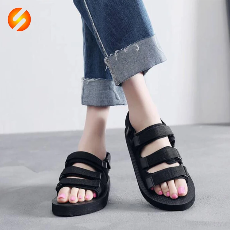 

Wholesale price summer outdoor beach shoes hook&loop design black men sports sandals