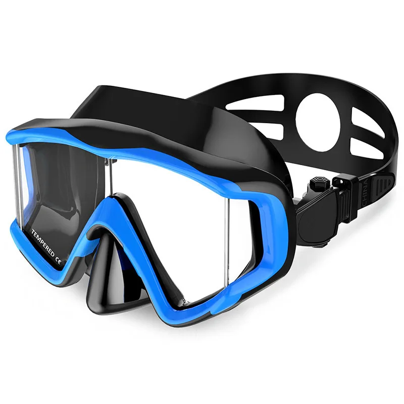 

2021 new diving goggles Deep diving nose protecting integrated diving goggle Scuba snorkeling deep diving glasses, Black, blue + black, red + black, white + silver