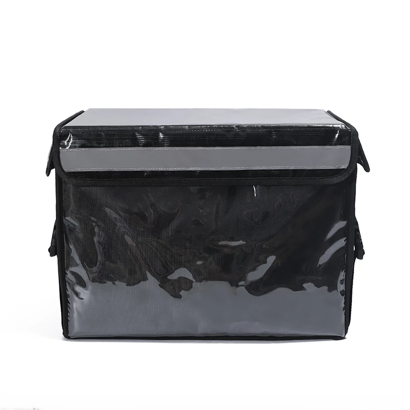 

Motorcycle Delivery Box Heated Grocery Food Delivery Extra Large Insulated Thermal Cooler Bag, Black