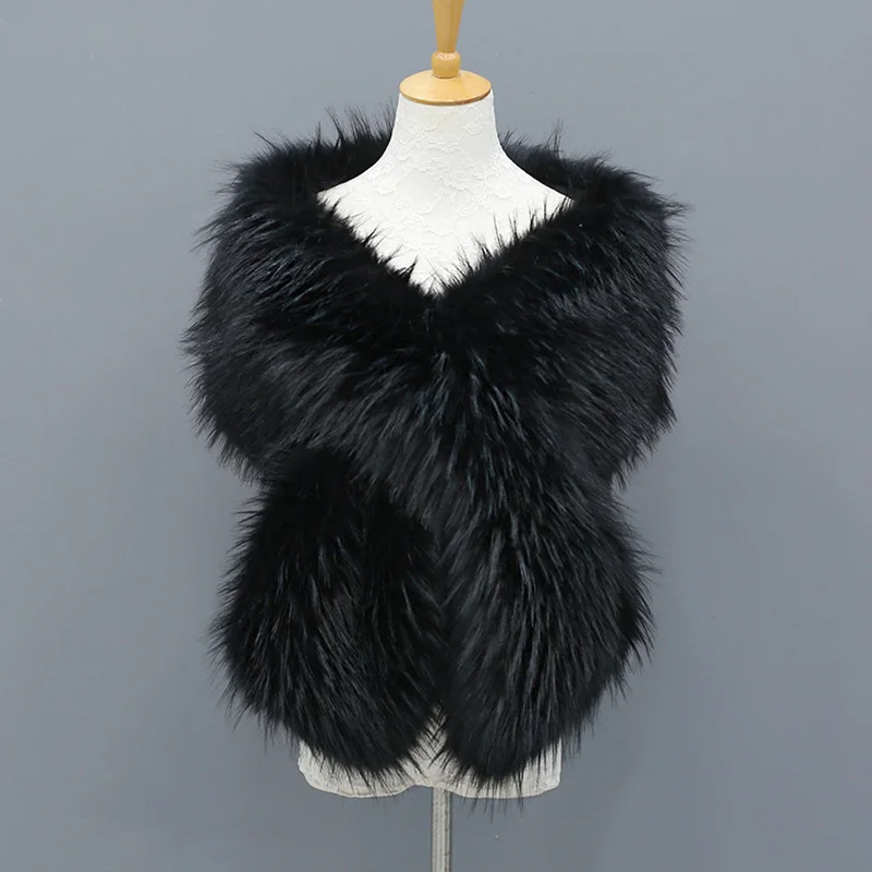 

Wholesale New Faux Velvet Scarves Fur Luxury Ladies Scarf Fashion Womens Fluffy Collar Warm Fur Cape Shawls For Women