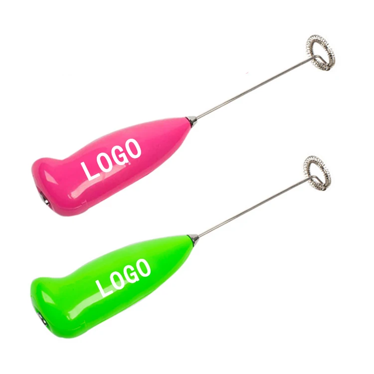 

Custom logo plastic Coffee Matcha Battery Operated Whisk milk frother