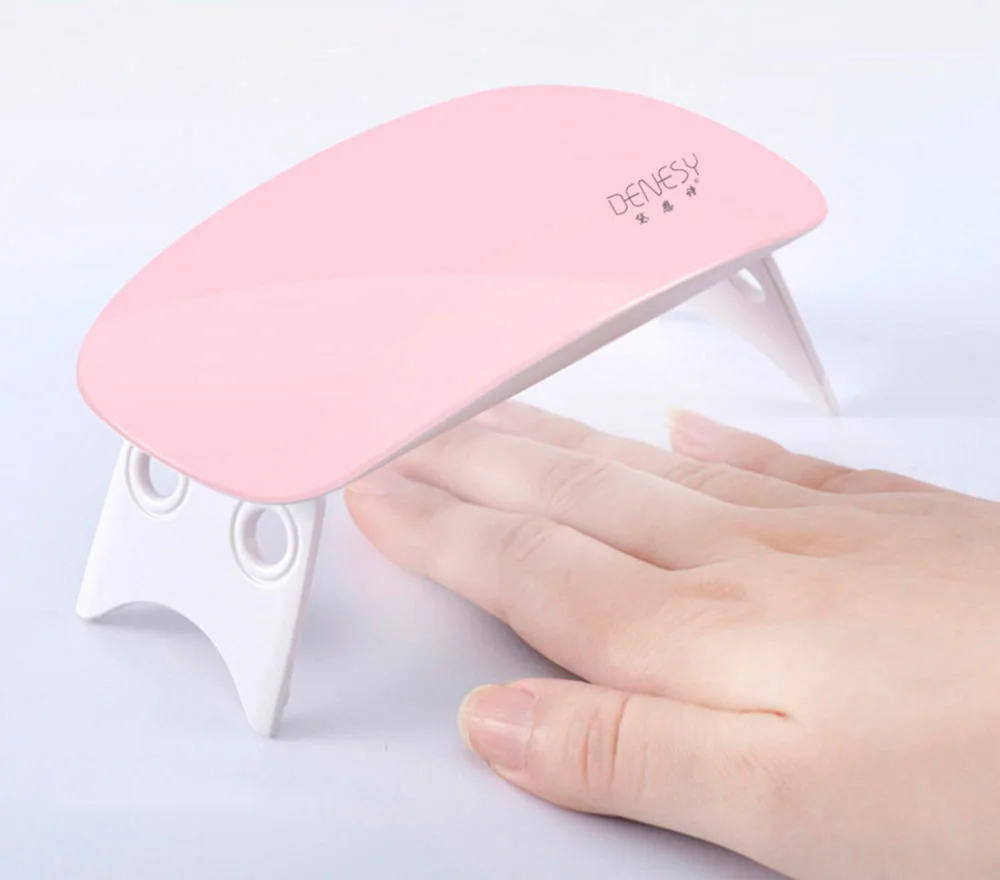 Mini Small LED Nail Lamp 6W Gel UV LED Nail Polish Light