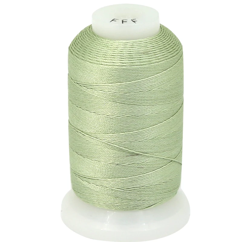 

XuQian Wholesale 92Yards 100% Handmade Med Green Silk Cord For Jewelry Making