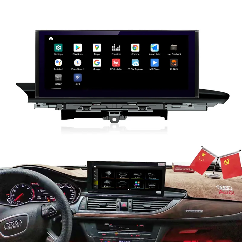 

Blue-ray android 11.0 12.3'' head unit car stereo audio for Audi A6 A7 RS6 RS7 S6 S7 2012-2018 dashboard display radio autoradio