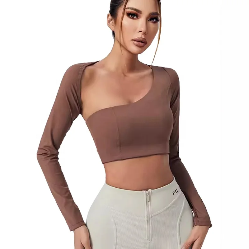 Women Compression Stretchy Comfort Lightweight Cutout Crop Yoga T Shirt