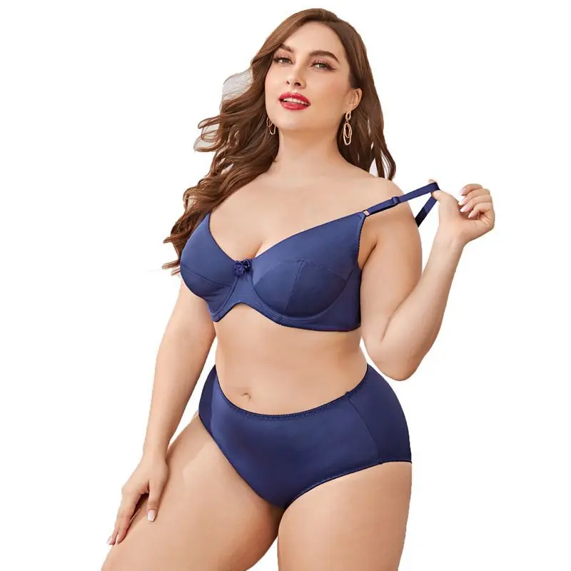 

2021 New Fashion Large Size Sports Bra Set Summer Ladies Underwear Smooth Comfortable Bra, White ,black ,skin ,blue ,khaki,light purple
