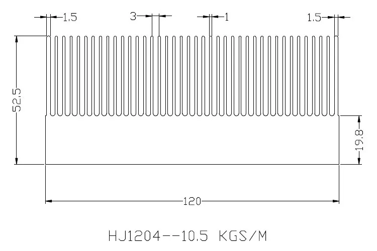 Thick Base Vfd Heat Sink Ac Driver Heatsink Inverter Heat Sink Igbt