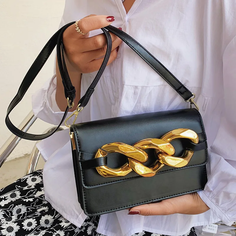 

2021 Luxury Crossbody Handbags for Women Square Flap Purses Leather Elegance Chain Bag