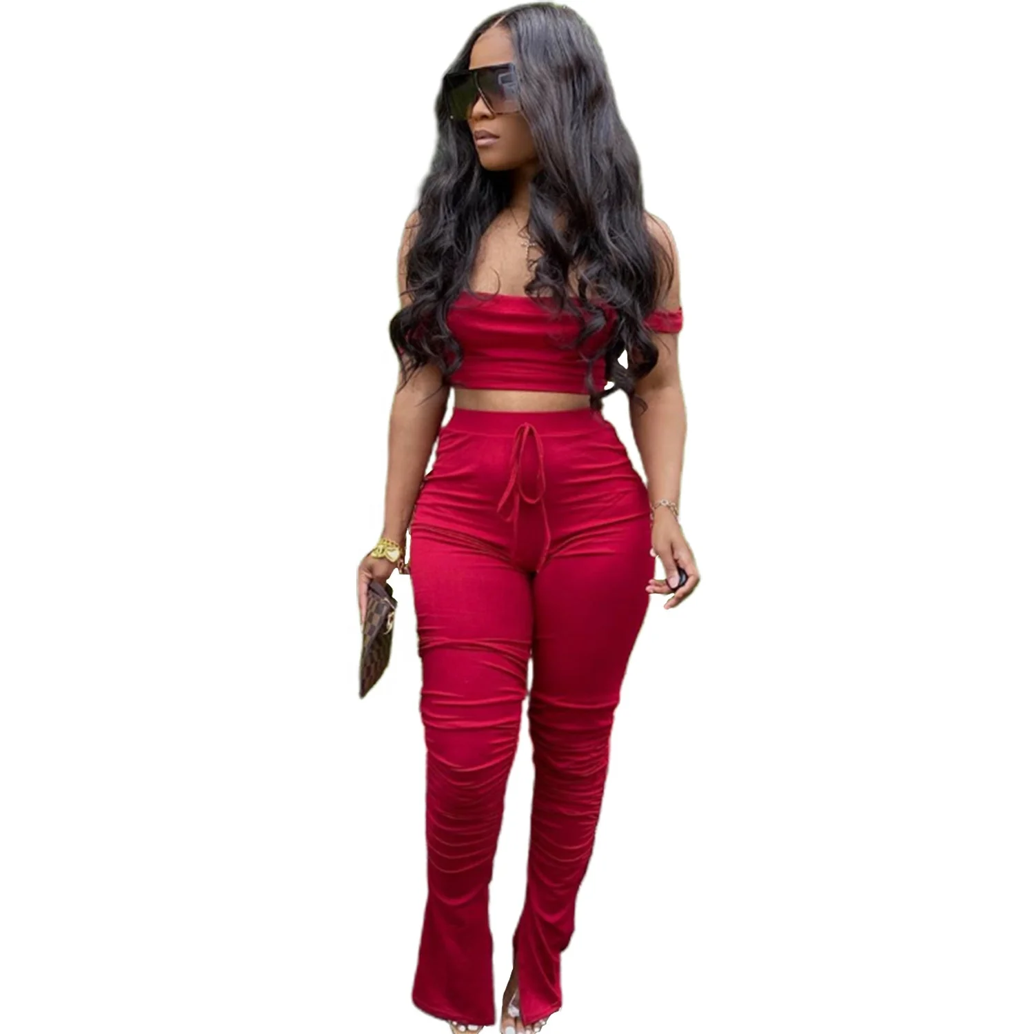 

B62850A Hot sale in Europe and the United States fashion casual sexy shoulder suit, Red/pink/gray/black