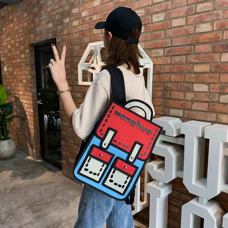 

Movie fashion 3D Printed plecak szkolny Student Schoolbag Cheap Nylon Casual School Backpack for girls