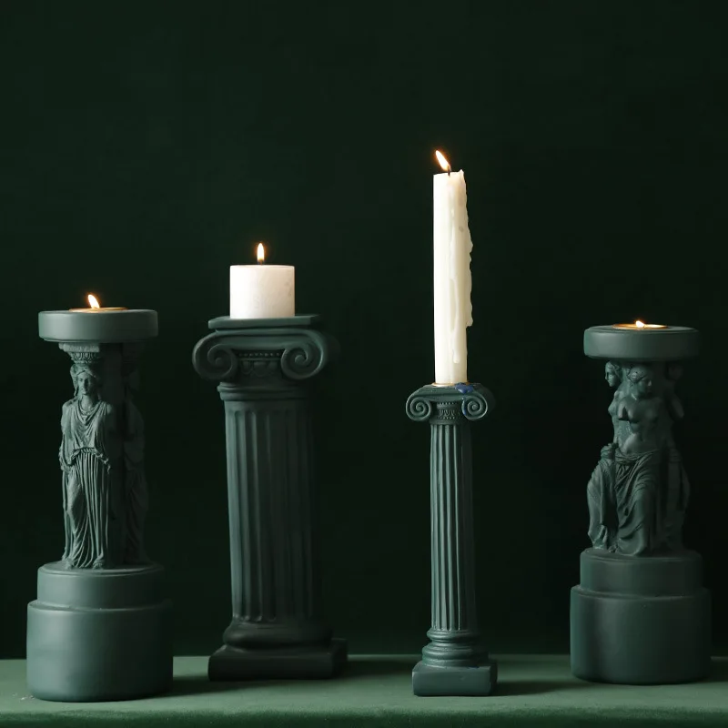 

Nordic Morandi Roman Column Greek Wax Goddess Aroma Candle Holder