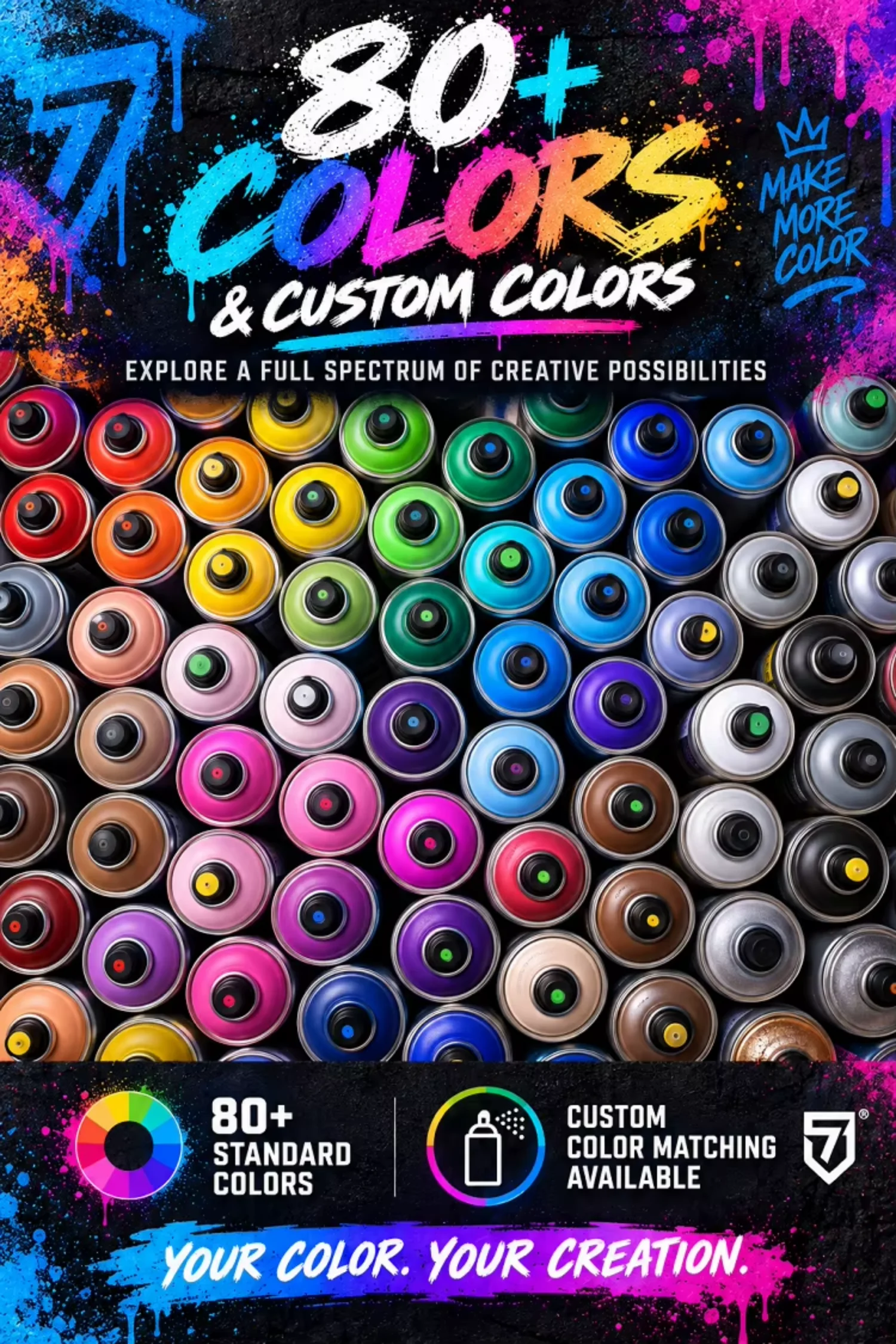 High Coverage 400ml Acrylic Graffiti Spray Paint Multiple Spray Cap Options Vivid Color Professional Aerosol