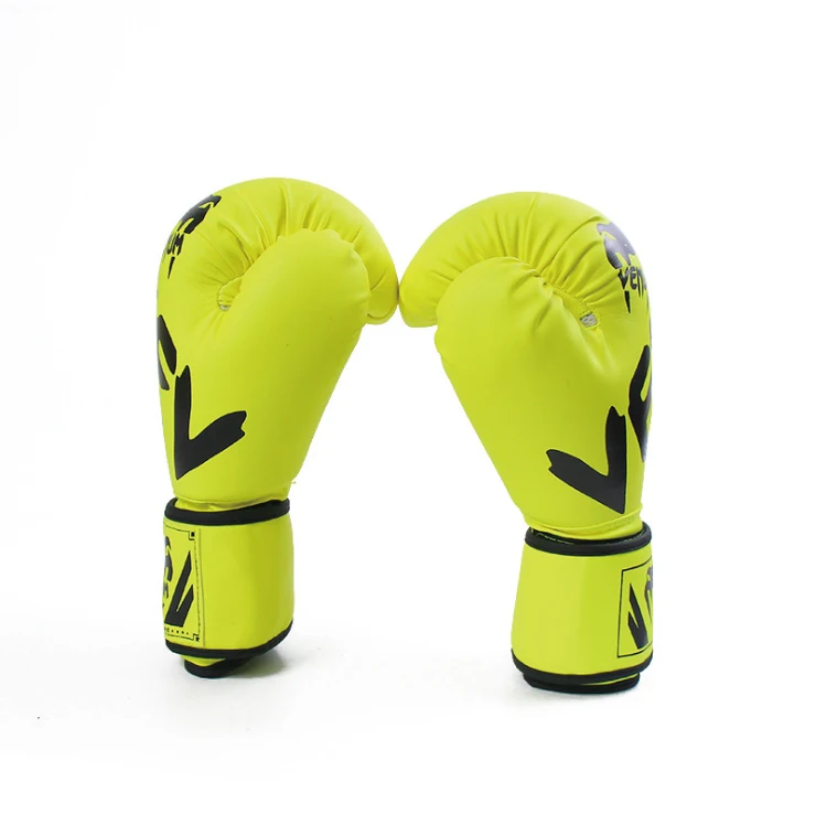 

Manufacturers Custom Logo Design Pu Leather Professional Boxing Gloves For Men Women Kids