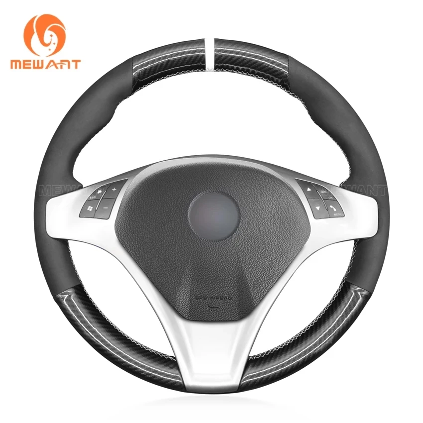 

Black PU Carbon Fiber Suede Car Steering Wheel Cover for Alfa Romeo Giulietta 2010-2014 MiTo 2008 2009-2011 2012-2015