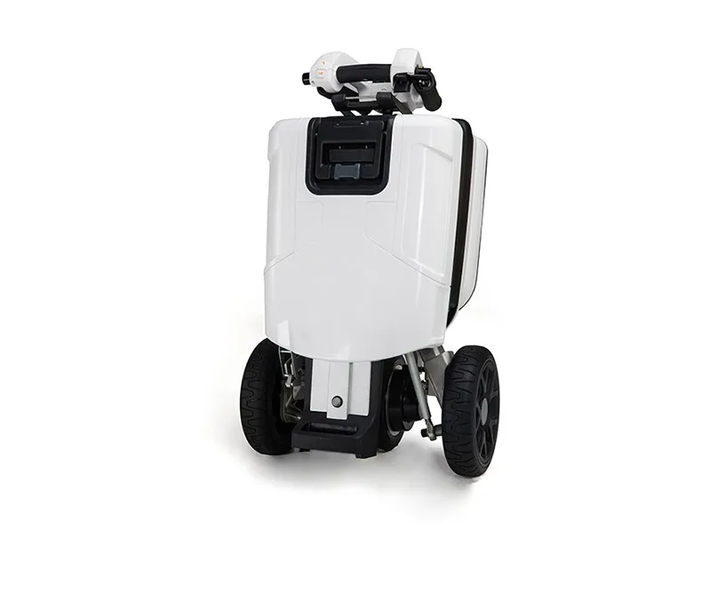 

Adult Mini Handicapped 3 Three Wheel Three-Wheel foldable Folding Electric Scooter moped convenient take the plane, White