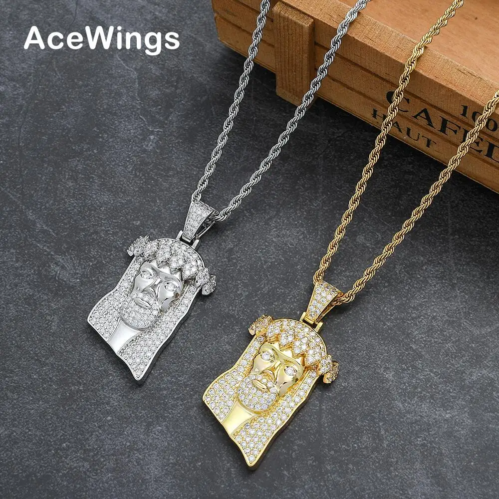 

CN339 Brass Prong Setting Zircon pendants Iced Out Hip Hop CZ Necklace Bling bling Jewelry