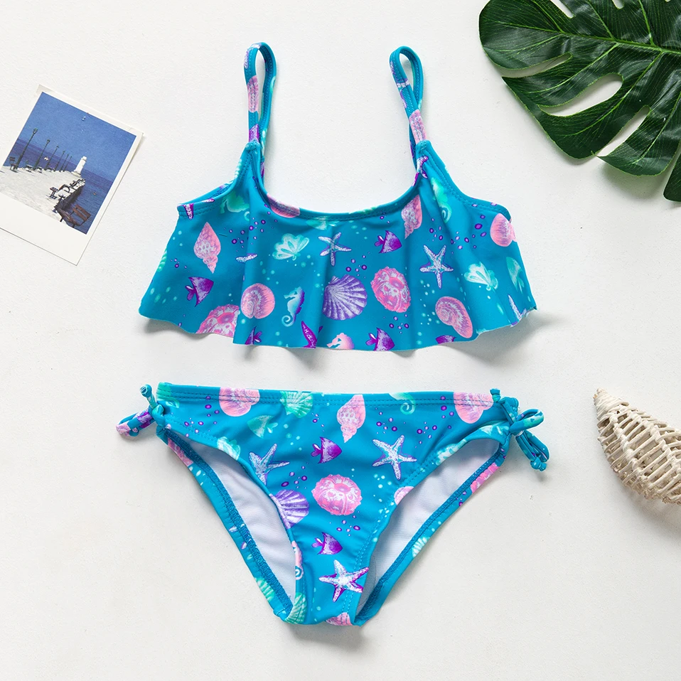 

Girls Swimsuit High quality Girls swimwear Two pieces Kids Swimming suit set, Customized colors