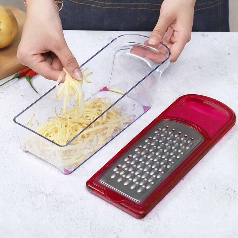 
Multi Grater With Stainless Steel for Cheese , Vegetable, Ginger Set with Storage Box 