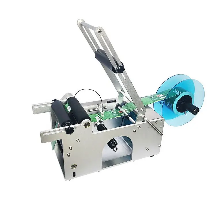 

MT-50 Semi-automatic Round Bottle Labeler Labeling Machine for Cans and Beverage Bottles