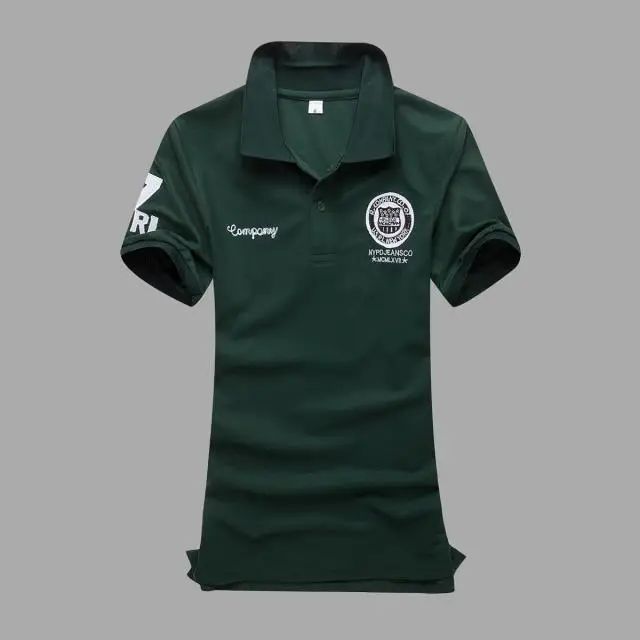 

Summer embroidery men's high-quality Korean version of the slim short-sleeved Polo lapel fashion casual T-shirt men's clothing