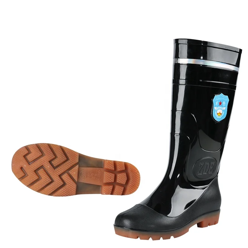 

Winter Gum Reflective Pvc Custom Logo Shoe Waterproof Water Men Glitter Rain Boots Wholesale, Black/oem